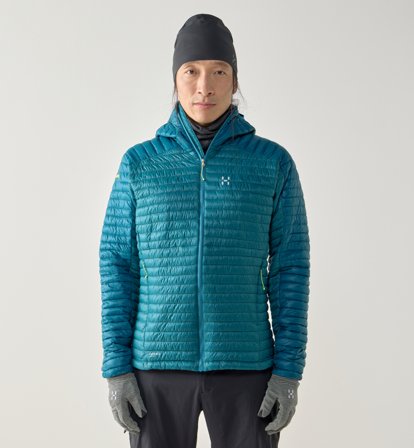 Haglöfs L.I.M Mimic II Hood Men Mountain Teal/Deep Teal - Herre - L