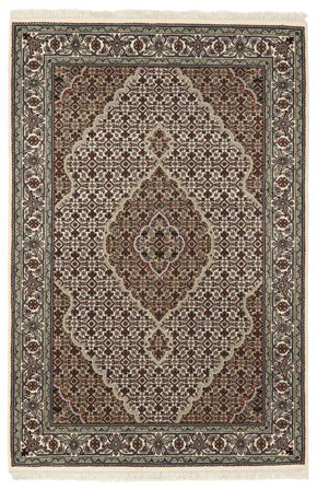 Oriental Tabriz Royal Rug 125X189 Brown/Black Wool, India