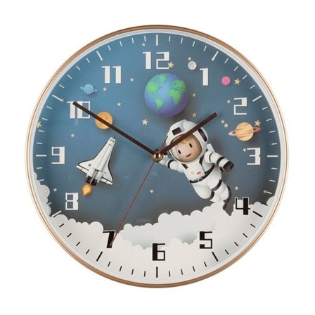 Vægur med rummotiv – 30 cm, analog