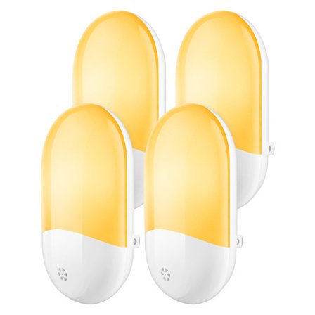 Lille Natlys 4-pak Sæt Soveværelse Gang Smart Stikkontakt Lys