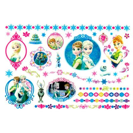 Frozen 15 st barntatueringar tatuering frost anna elsa