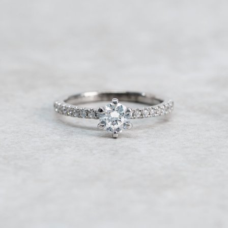 Kornell, 18K Weißgold : Diamanten - Laborgezüchtet, Karat - 1.00 kt