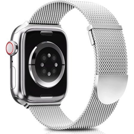 Päivitetty ranneke yhteensopiva Apple Watch -rannekkeiden 41 mm, 40 mm ja 38 mm kanssa, naisille ja miehille, kaksoismagneettinen säädettävä korvaava 
