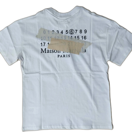Vit Maison Margiela t-shirt med tryck