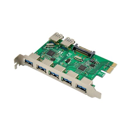 MicroConnect 7 port USB 3.0 PCIe card