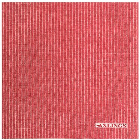 AXLINGS SERVIETT RØD MED LINUTTRYKK 40X40CM