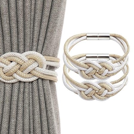 2 stk Gardinholdere Nordisk Enkel Stil Sterk Magnetisk