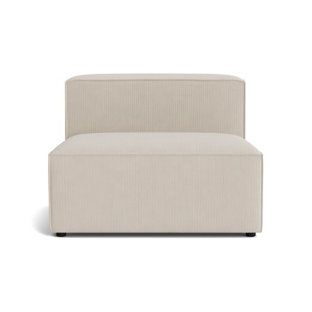 Lissabon XL Sædemodul - Rebel Beige - Holdbar Kvalitets Sofa med Krydsfiner Ramme - 100x100x72cm - Blød og Komfortabel Modulsofa