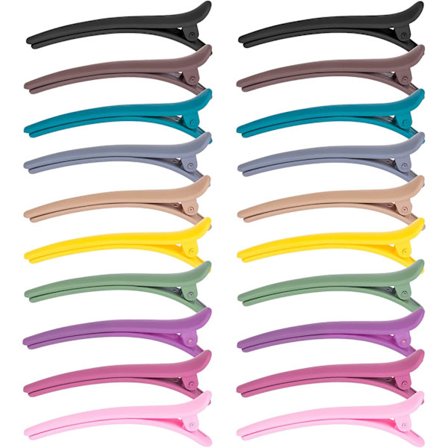 Ocean 20 stk. Krokodille Hårklemmer Multifarvet Andeneb Hårklemmer Pl