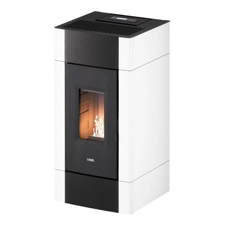 Stufa a pellet CADEL Cristal 9 ad aria 8,5 kW - WiFi BIANCO