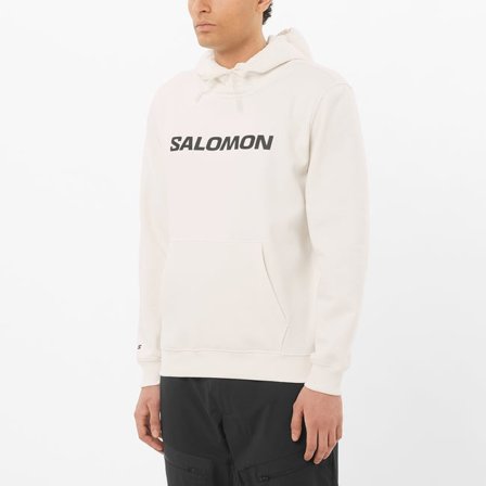 Salomon - Sweatshirt à capuche pour homme Salomon Logo - Whisper White