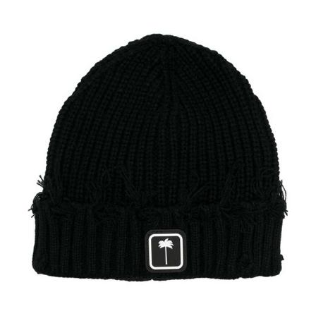 Palm Angels, Beanie Zwart, Heren, Maat:ONE Size