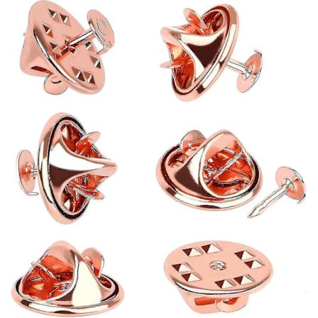 120 Par Butterfly Clutch Slipsnål Pins Baksida Kompatibel Med 8mm Långa Tomma Pins För Hantverkstillverkning (silver)