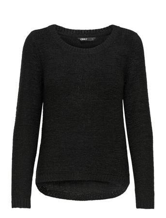 Onlgeena Xo L/S Pullover Knt Pullover Svart ONLY*Betinget Tilbud