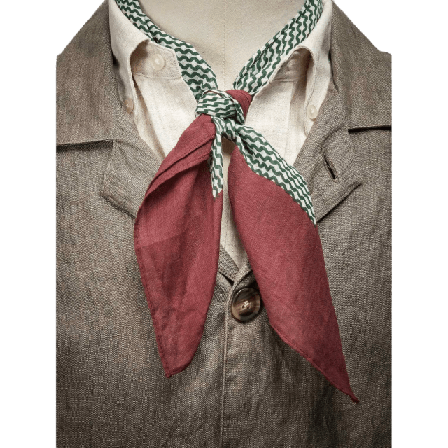 John Henric Cotton Patterned Bandana Halsdukar & scarves Herr Grön ONESIZE