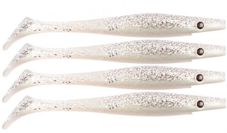 Pig Shad 15cm Nano Size (4-pack) - Ice Shad