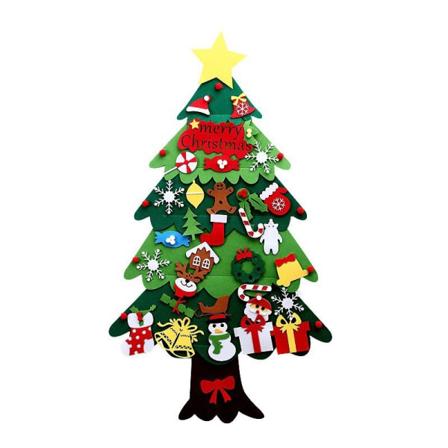 Filtet Juletre DIY Ikke-vevd Tredimensjonalt Filtet Juletre Julepynt Type C