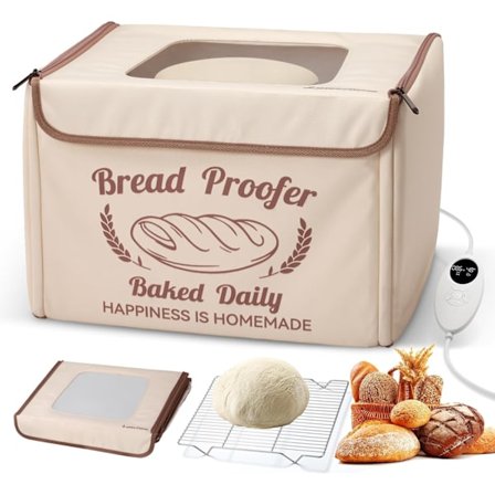 Kokoontaitettava leivän kohotuslaatikko, sähköinen taikinan kohotuslaite metallitelineellä, 10-45°C lämpötilan säätö ja 48H ajastin, fermentointikone 