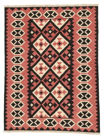 Oriental Kilim Qashqai Rug 150X196 Black/Red Persia