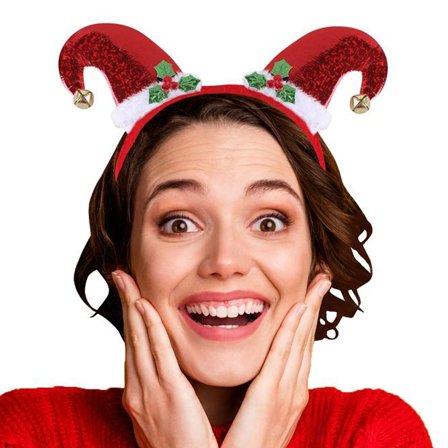 Julehårbøjle med Nissehuer og Bjælder