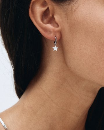 Edblad Sirius Hoops Silver Silverfärgad Smycken Tjej - Kids Brand Store