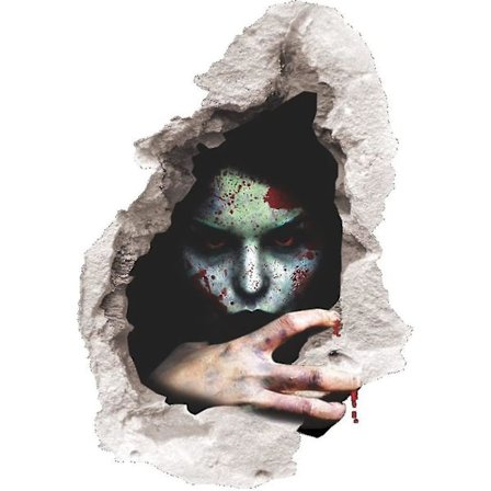 Halloween Veggdekor Skummel Lik Veggdekor Hjemmedekorasjon Dekal Dekor, Veggklistremerker 3d Veggkunst