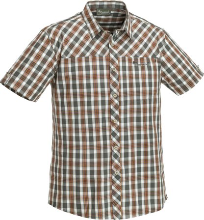 Pinewood Men's Cliff Shirt Men short-sleeved shirts Brown XXL