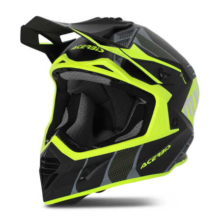 Crosshelm Acerbis X-Track Schwarz/Fluo Gelb S