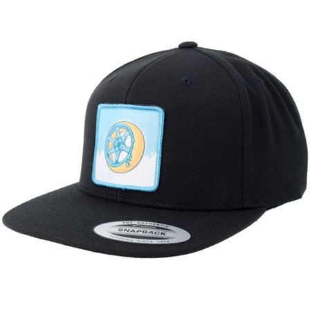 Gearshift - Svart snapback Keps - Blue Doughnut Rim Black Snapback @ Hatstore