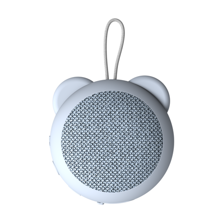 Kreafunk - Roar - Kids, Cloudy Blue, Bluetooth-Lautsprecher, Wasserbeständig, Qi-Laden
