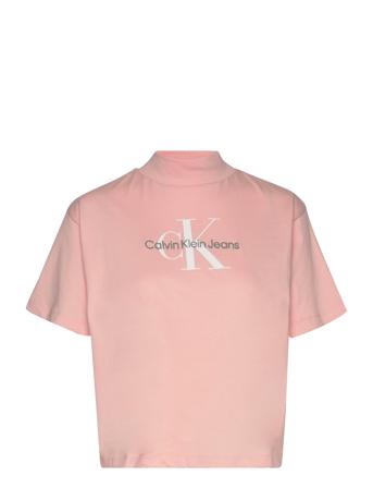 Archival Monologo Tee T-shirts & Tops Short-sleeved Rosa Calvin Klein Jeans*Betinget Tilbud