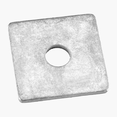 Fyrkantsbricka M13 50 x 50 mm varmförzinkad 10 st. - Biltema