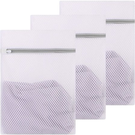 Vaskepose for reiseorganisering, rustsikker glidelås med automatisk lås sikrer beskyttelse, pustende nettingpose for finvask