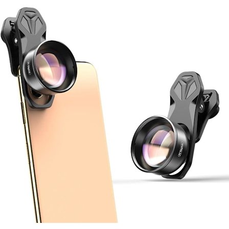HD mobiltelefon kameralinse - 2X teleobjektiv (portrætlinse), egnet til iPhone, Pixel, Huawei, Xiaomi og Samsung Galaxy telefoner.