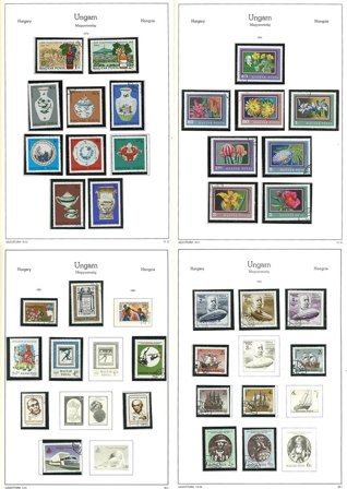 Ungarn - Samling i 4 fortryksalbum - Stemplet