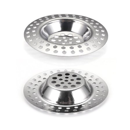 Filter Set av 2, för alla avlopp, köksfilter, filter, badkarsavlopp, 70 mm