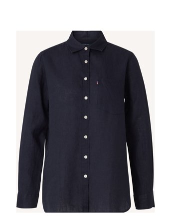Isa Linen Shirt Blue Lexington Clothing