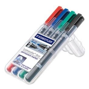 Staedtler Merkepenn Lumocolor DUO Perm. 0,6-1,5mm assortert