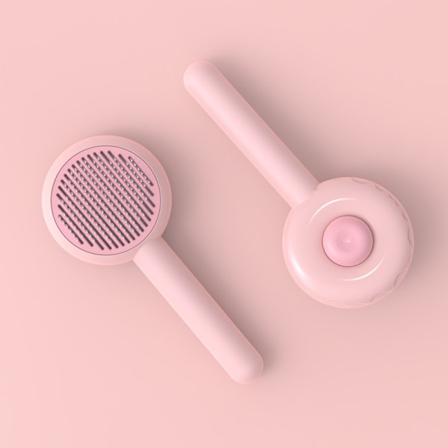 Pumpkin Pet Brush Comb Självrengörande Massagekam För Att Fälla
