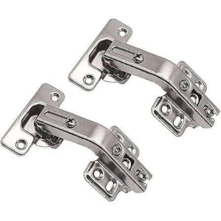 2 kpl 135 asteen kulmalla taittuvat kaapin oven saranat keittiön kylpyhuoneen kaappeihin, kaksi reikää, nikkelöity rauta, onnea tuova