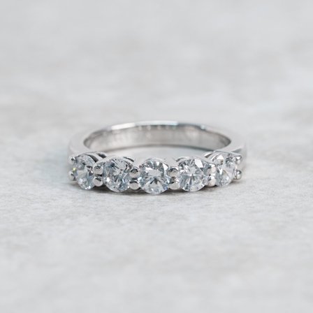 Förlovningsring Bergklint, 18K Vitguld - Förlovning- och vigselringar