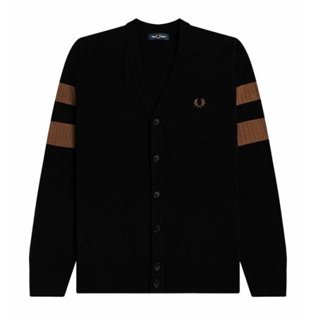 Fred Perry, Cardigans Zwart, Heren, Maat:XL