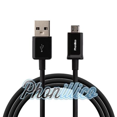 USB-laddkabel Svart kompatibel med Sony Xperia M5 - Phonillico