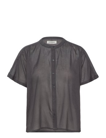 Myall Shirt Ss Tops Shirts Short-sleeved Black Lollys Laundry