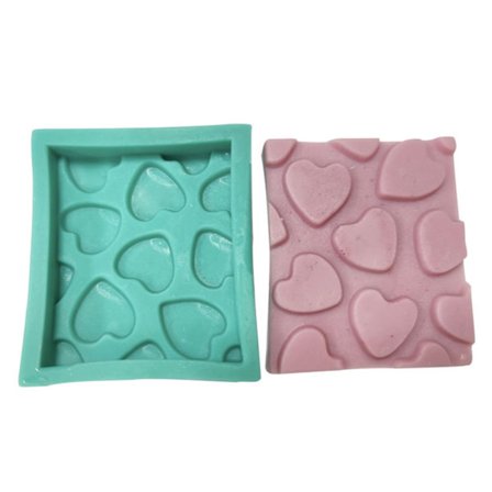 Roshjärta Läpp Silikonformar för Ljustillverkning Tvål Choklad Fondant Tårta
