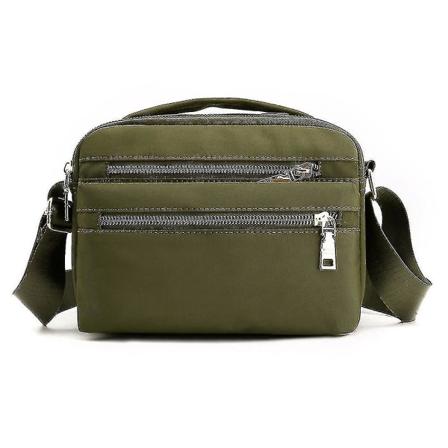 Multifunksjonell håndveske Multi-rom Crossbody Bag med glidelås Vanntette Skulderveske Reise Dagstursekk Veske for kvinner