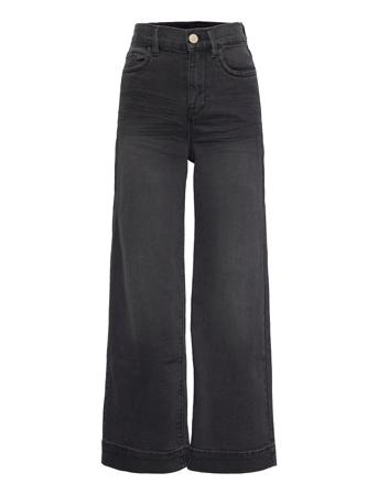 Nlfatonsons Dnm 7526 7/8 Hw W Pant Jeans Wide Leg Jeans Musta LMTD