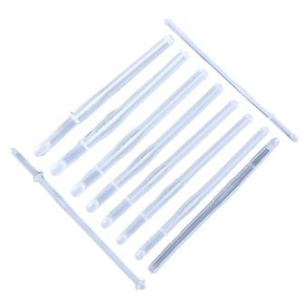 10 Stilarter Hæklenålsforme Sæt UV Epoxy Resin DIY Støbning Silikone Form Sæt