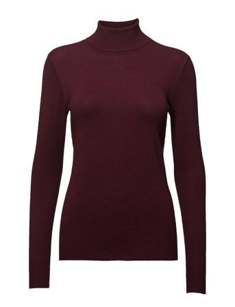 Astrid Roll Neck Turtleneck Polotröja Burgundy Kaffe