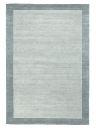 Tapis De Laine Handloom Frame Bleu Poudré